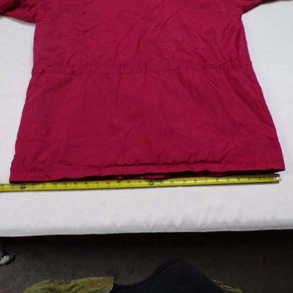 VINTAGE LADIES RED PARKA COAT - Picture 5 of 9